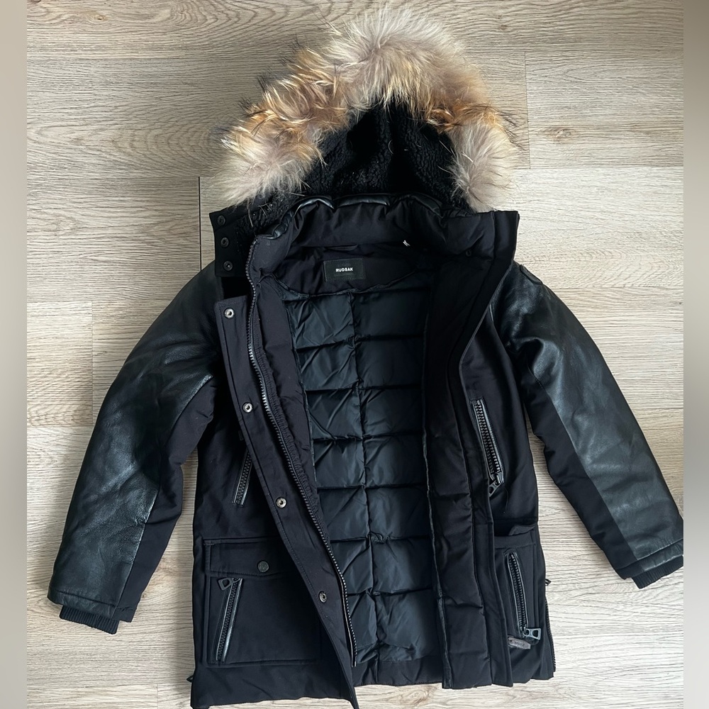 Kids, RUDSAK Black Quilted Jacket - Picture 3 of 17
